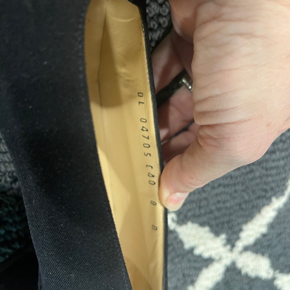 Vintage Salvatore Ferragamo Black Canvas Pumps Size 8 - Picture 5 of 11